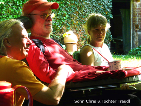 Franz mit Sohn Chris und Tochter Traudl